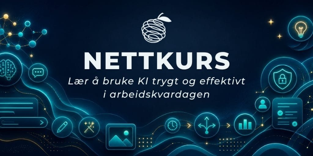 Nettkurs Lær å bruke KI trygt og effektivt i arbeidskvardagen - Mørk
